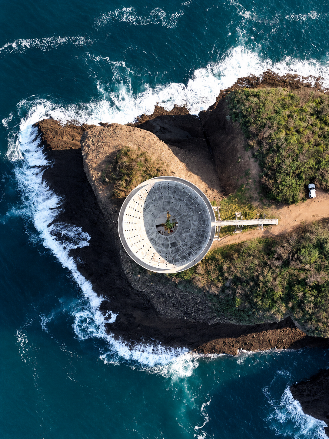 Aerial view of Costa Careyes on Mexico's Pacific Coast