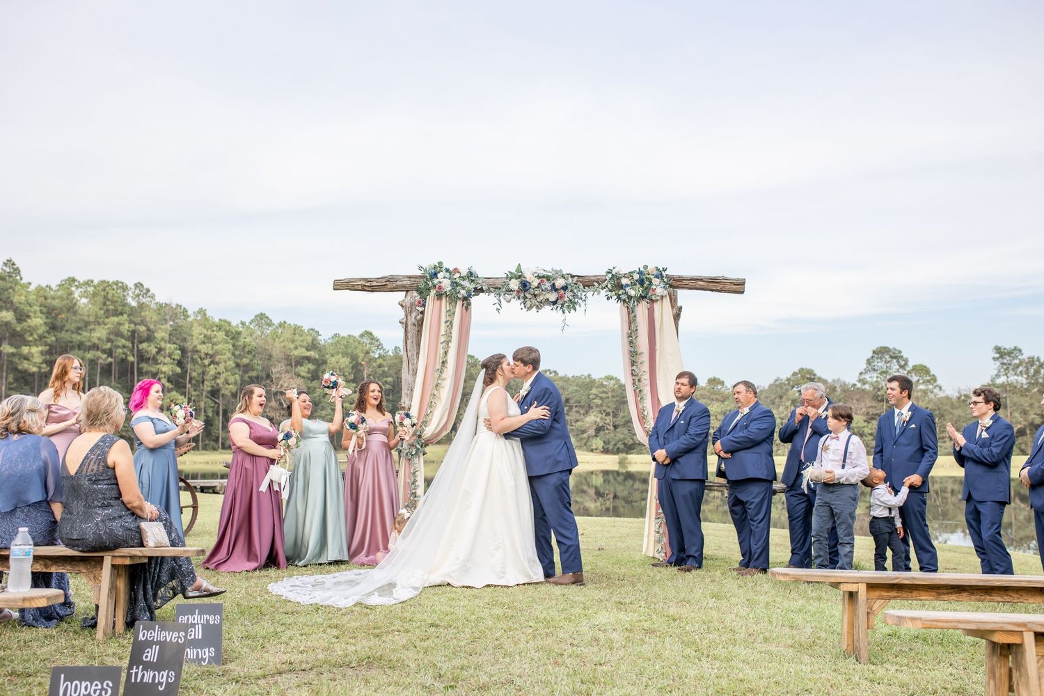 Circle B Lake Wedding Photographer Wilmer Alabama Grand Laurel Photography
