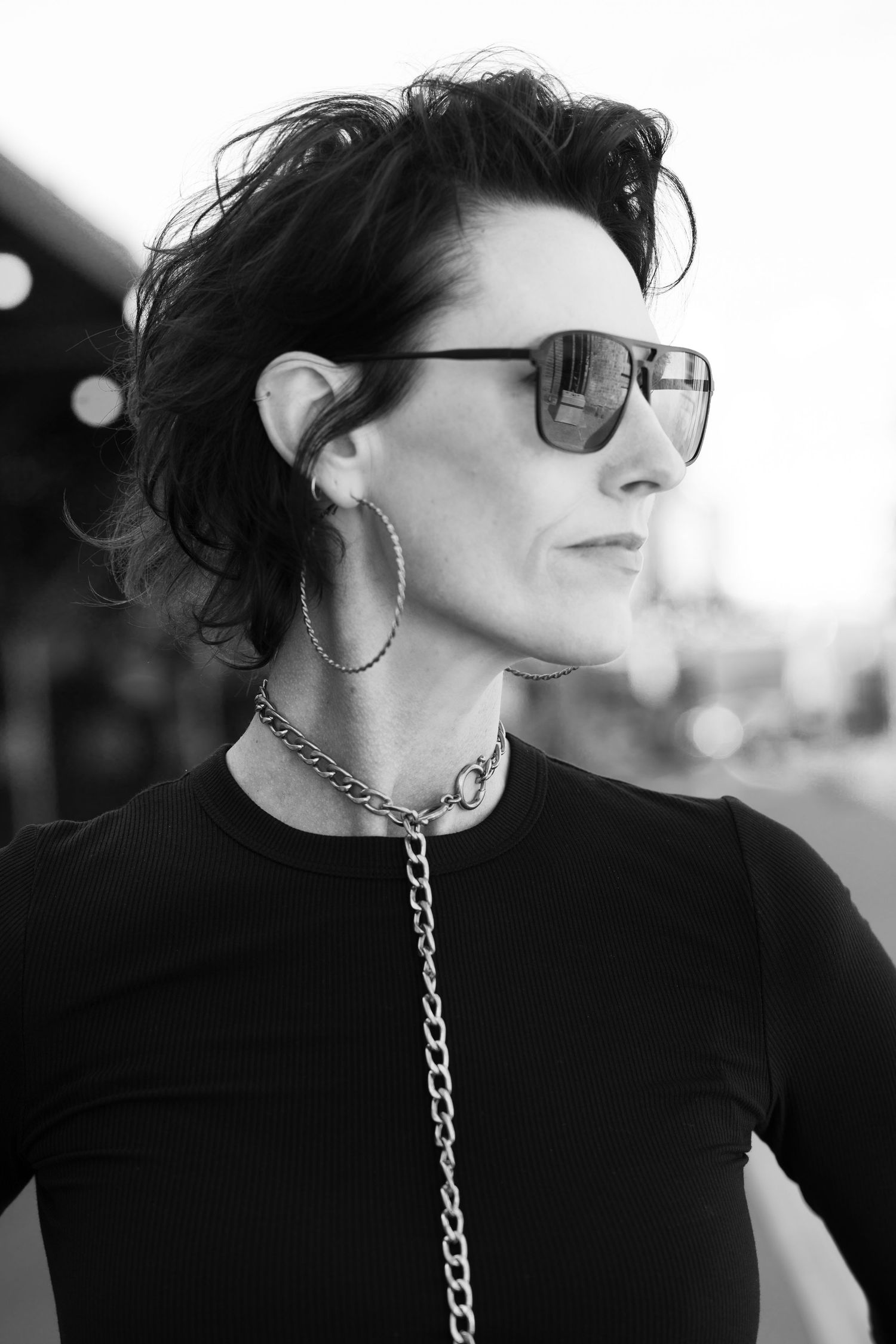 Black and white personal branding portrait photographed in Sydney by Soy Latte Lee