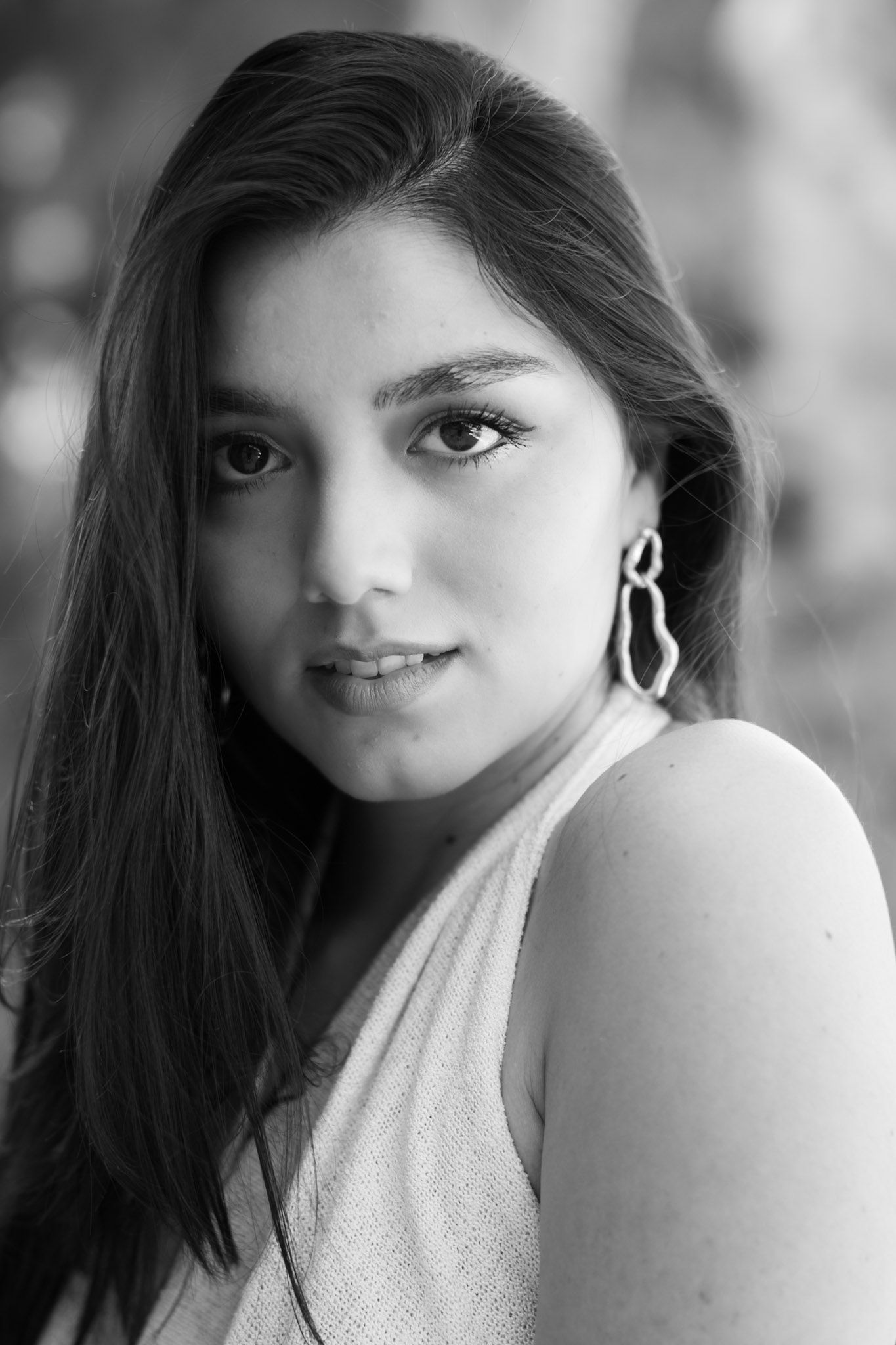 Natural light portrait of a woman photographed at Milk Beach in Sydney's Eastern Suburbs.