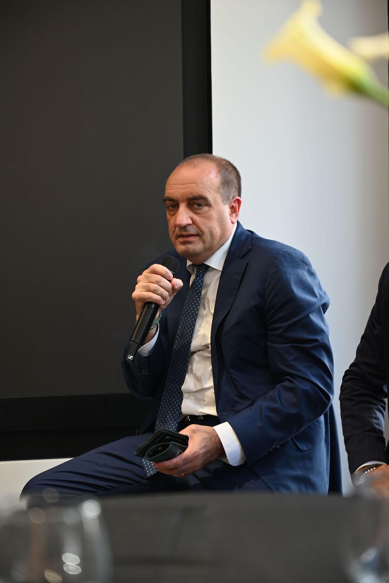 Federico Foschini presenting Lamborghini Marbella’s vision and exclusive offerings to guests.