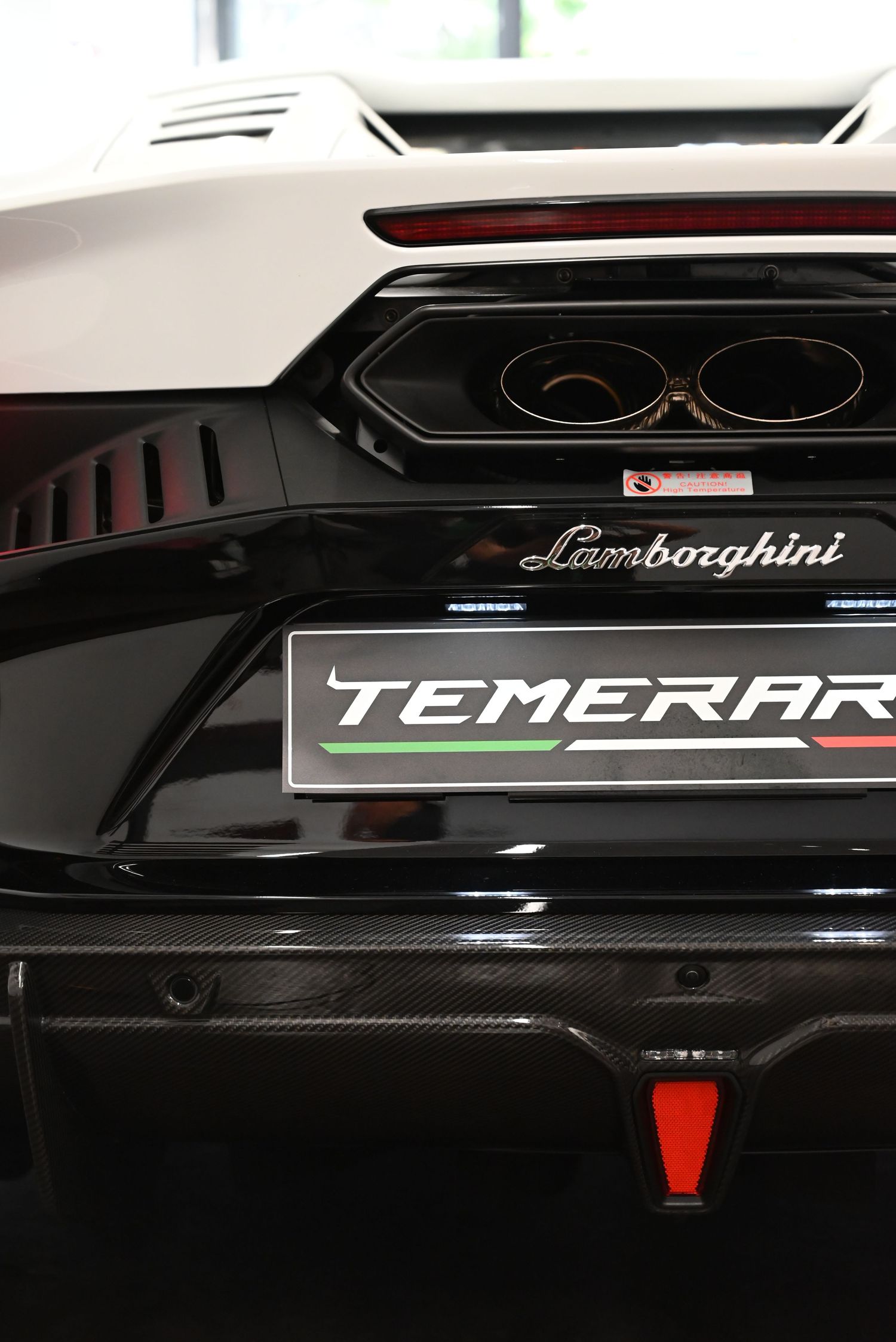 The rear of the Temerario reflects Lamborghini’s exclusivity and refined craftsmanship.