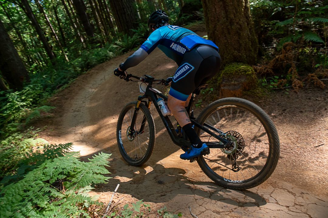 Mountain bike race photo during a Mudslinger  event in Alsea falls Oregon captured by Mike Norton Photography.