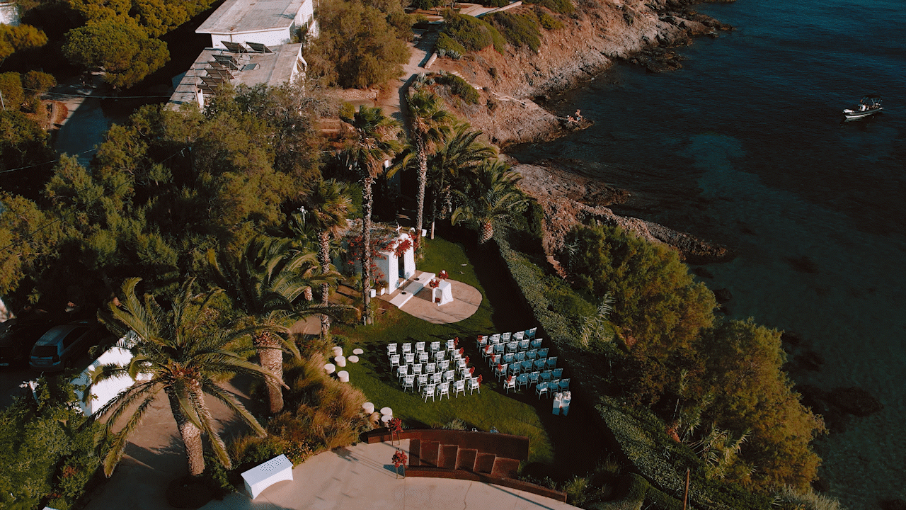 Ktima 48 drone, cinematic shot, athens, chapel