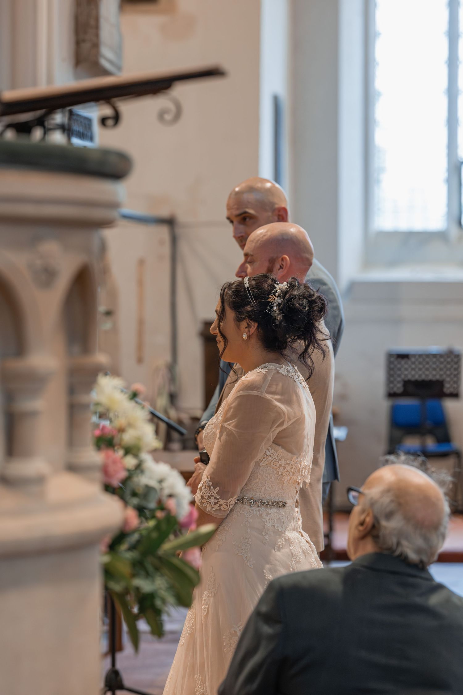 essex bride and groom church wedding