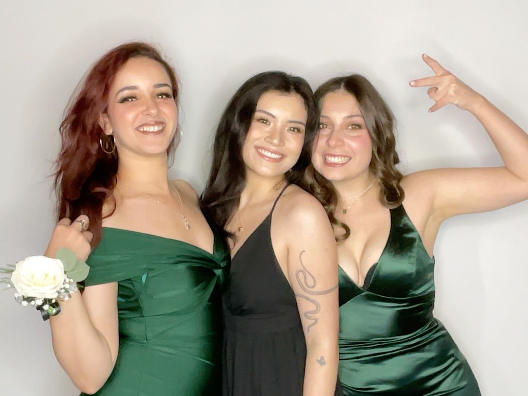 Bridesmaids posing in the Twist Photo Booths photo booth at a Phoenix, AZ wedding