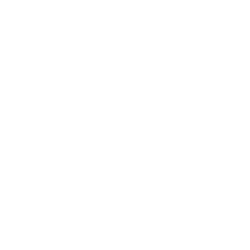 White line art icon of a heart with a female symbol in a circle on black background.
