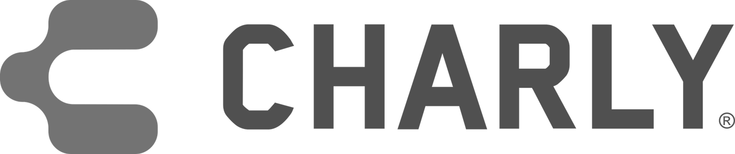 Minimalist text logo for Charly brand in black.
