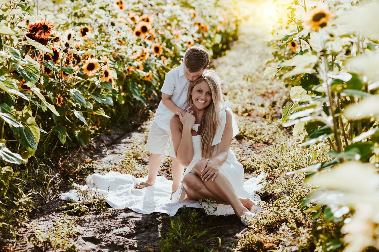 A romantic outdoor scene in a sunlit meadow with delicate wildflowers and natural lighting.
