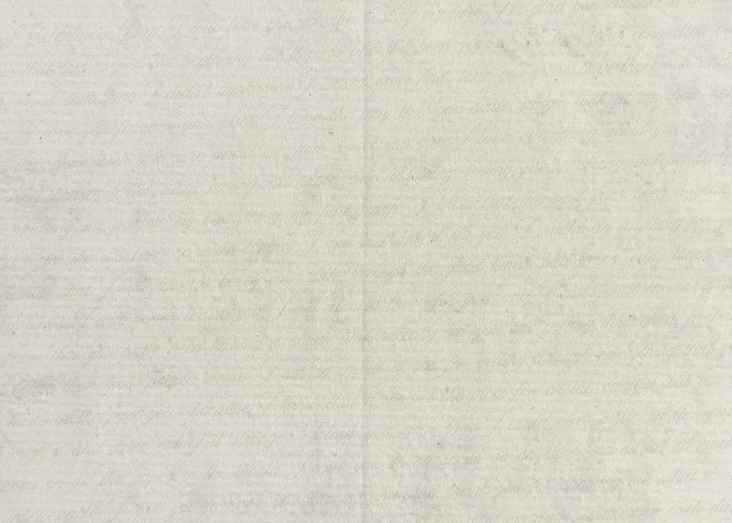 A plain light gray textured paper background with subtle horizontal lines and a slightly worn vintage appearance.