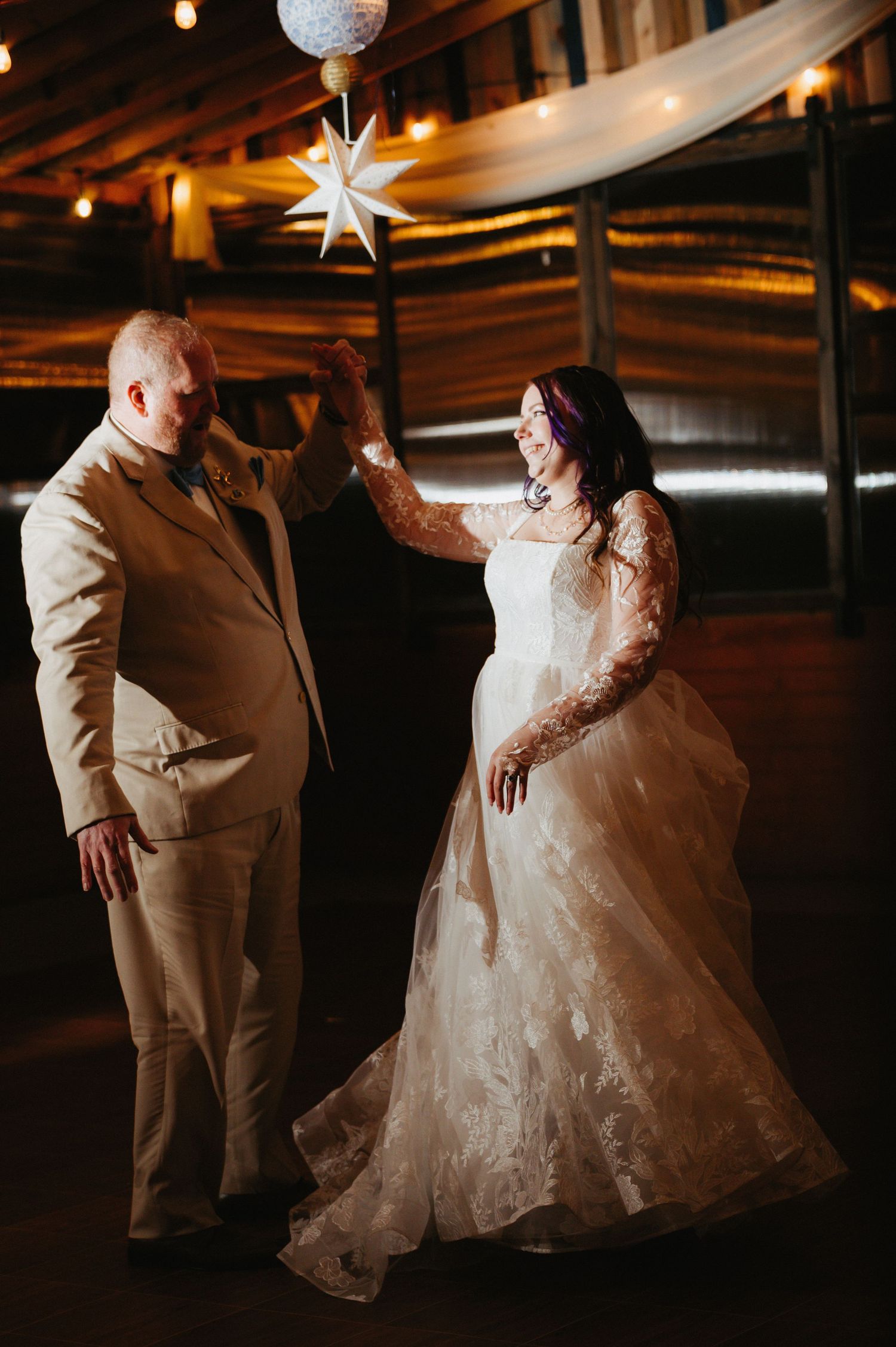 Flash wedding photography