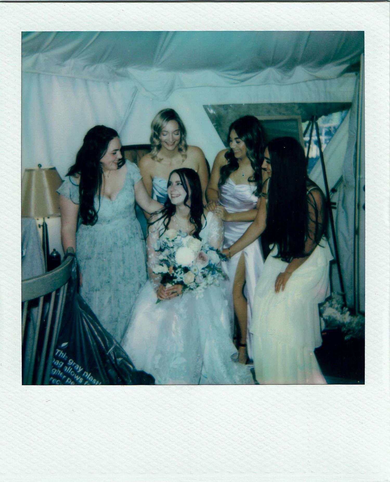 Polaroid wedding photography