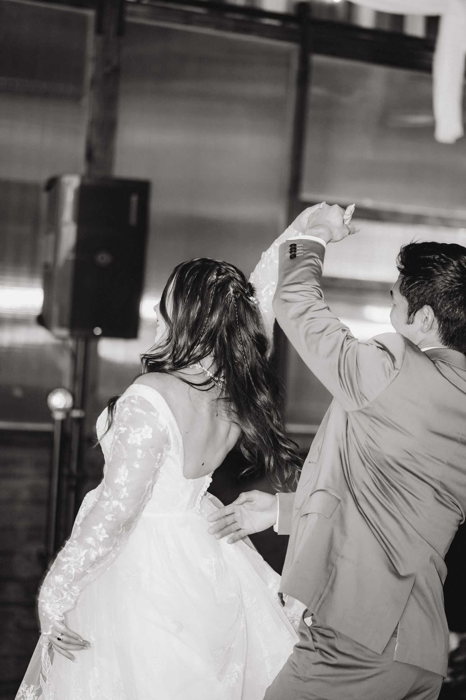 Flash wedding photography