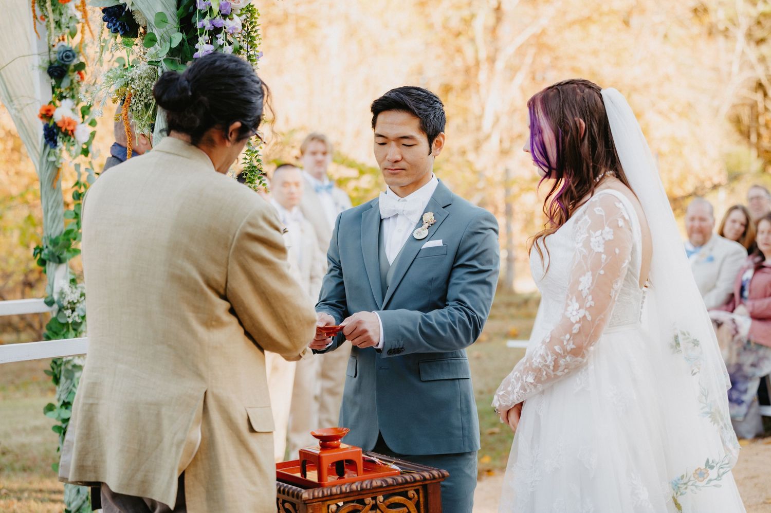 Tea house wedding