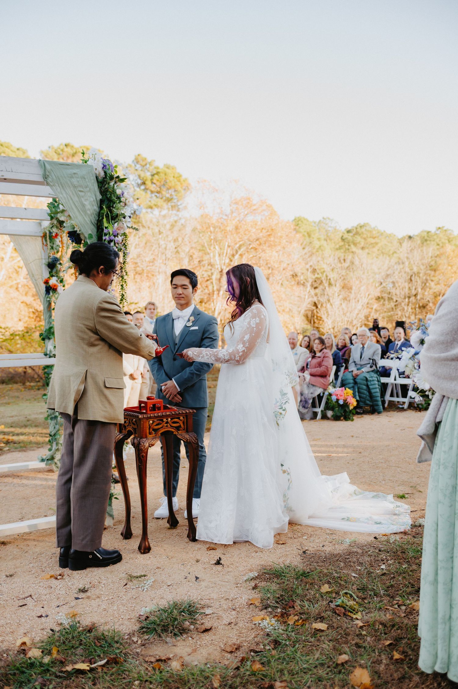 Tea house wedding