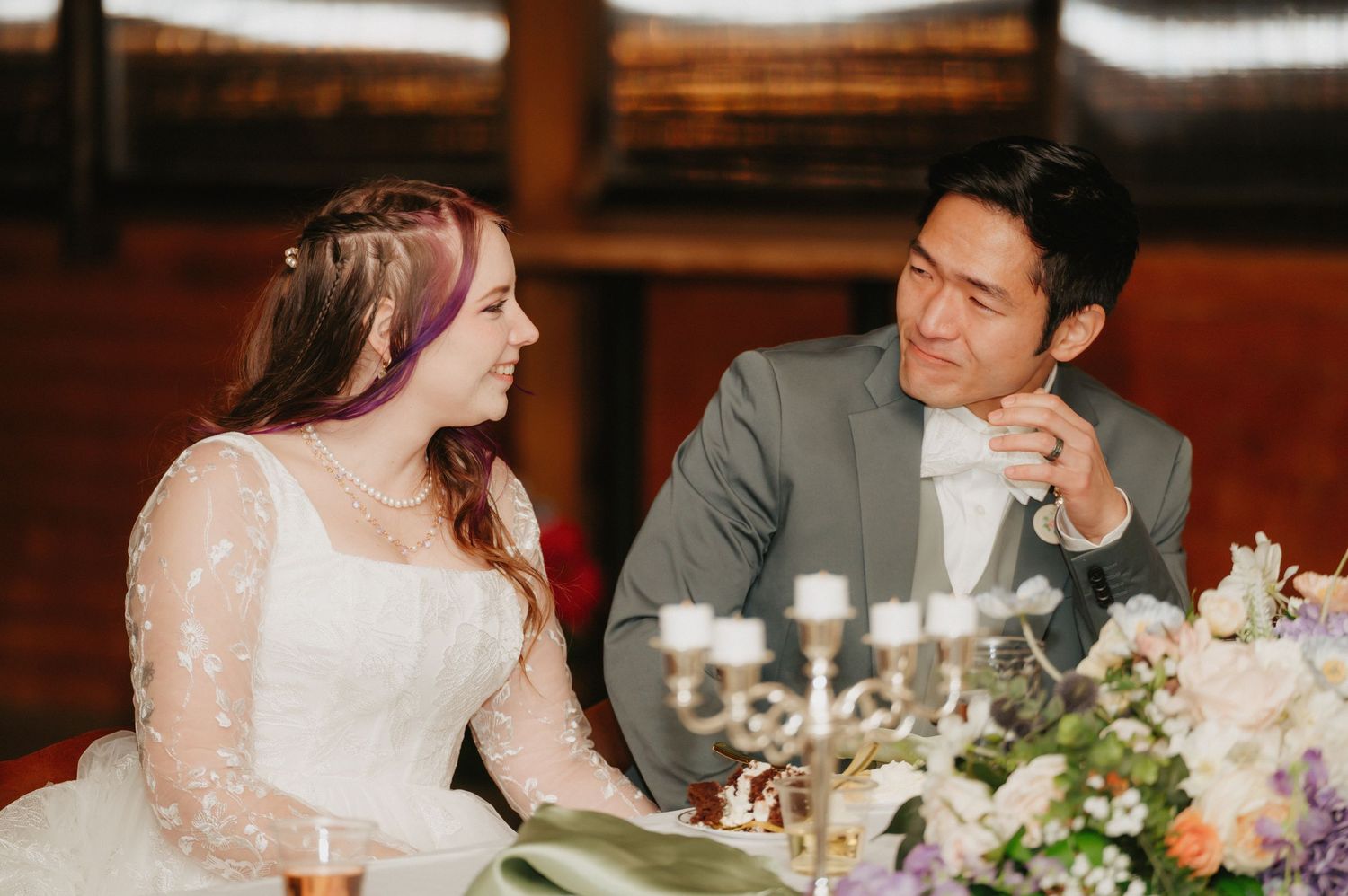 Flash wedding photography