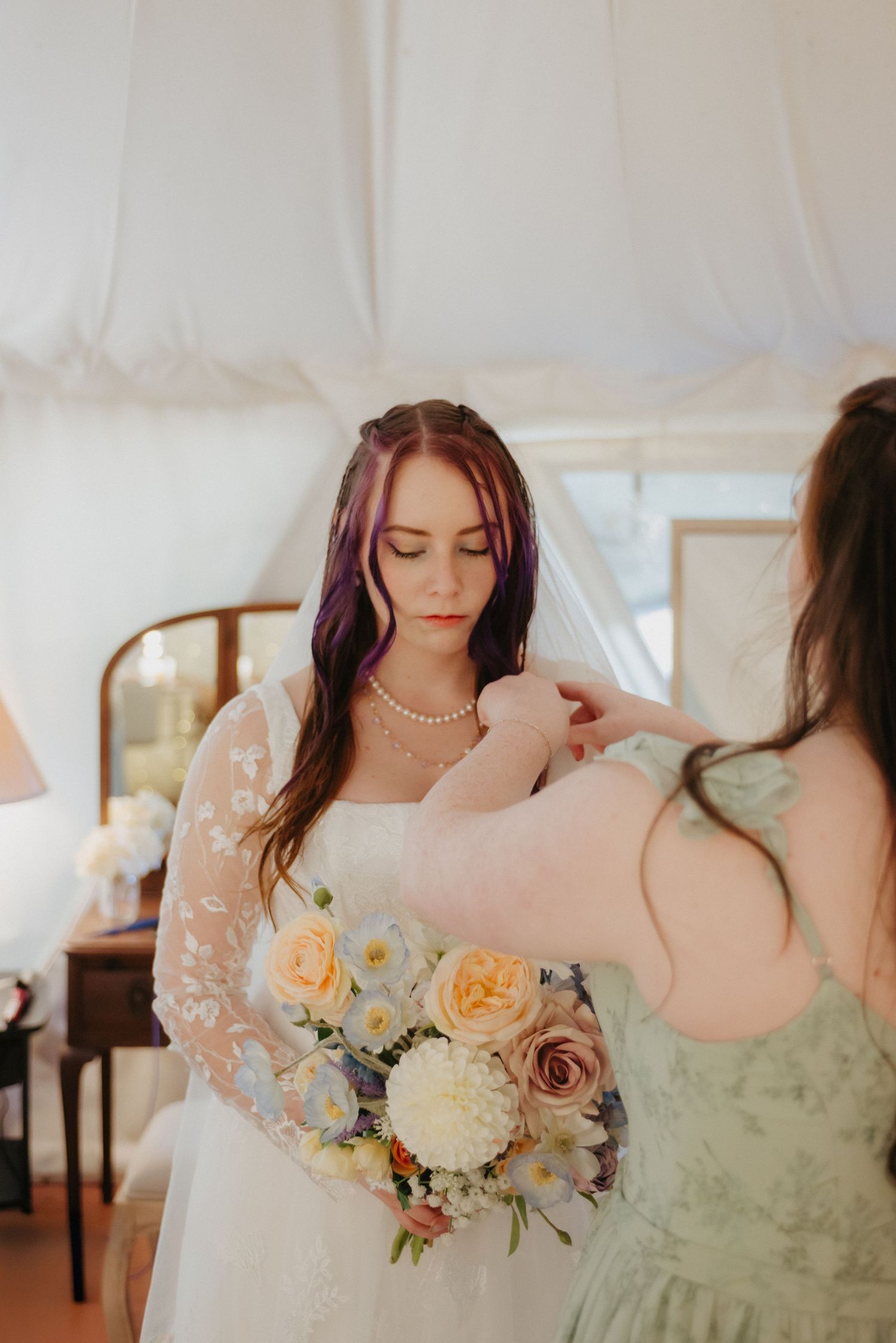 Tea house wedding