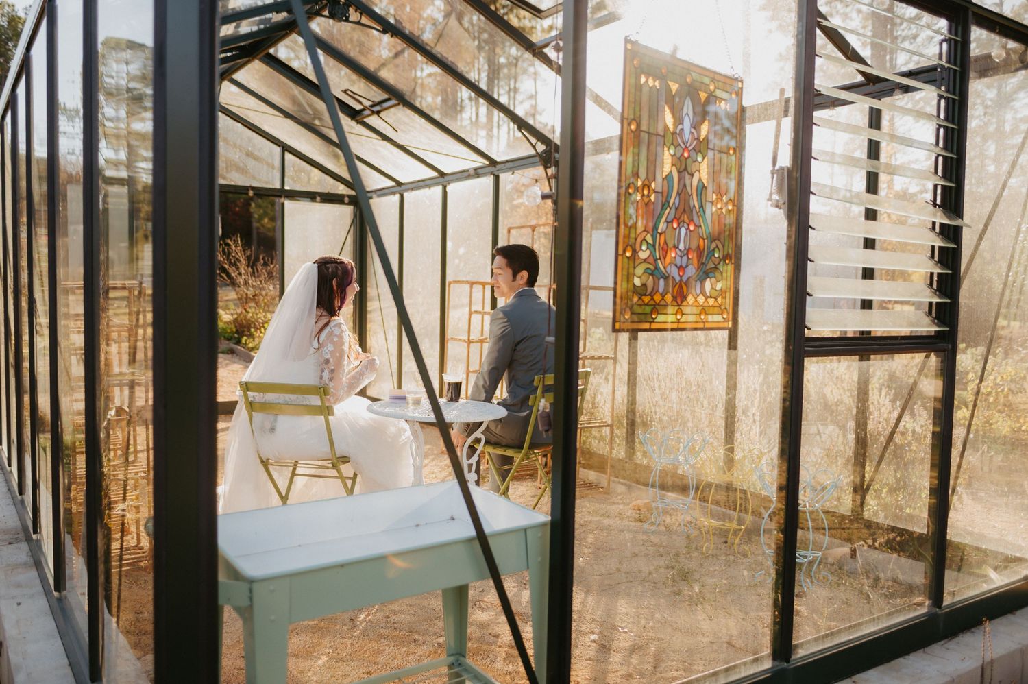 Tea house wedding