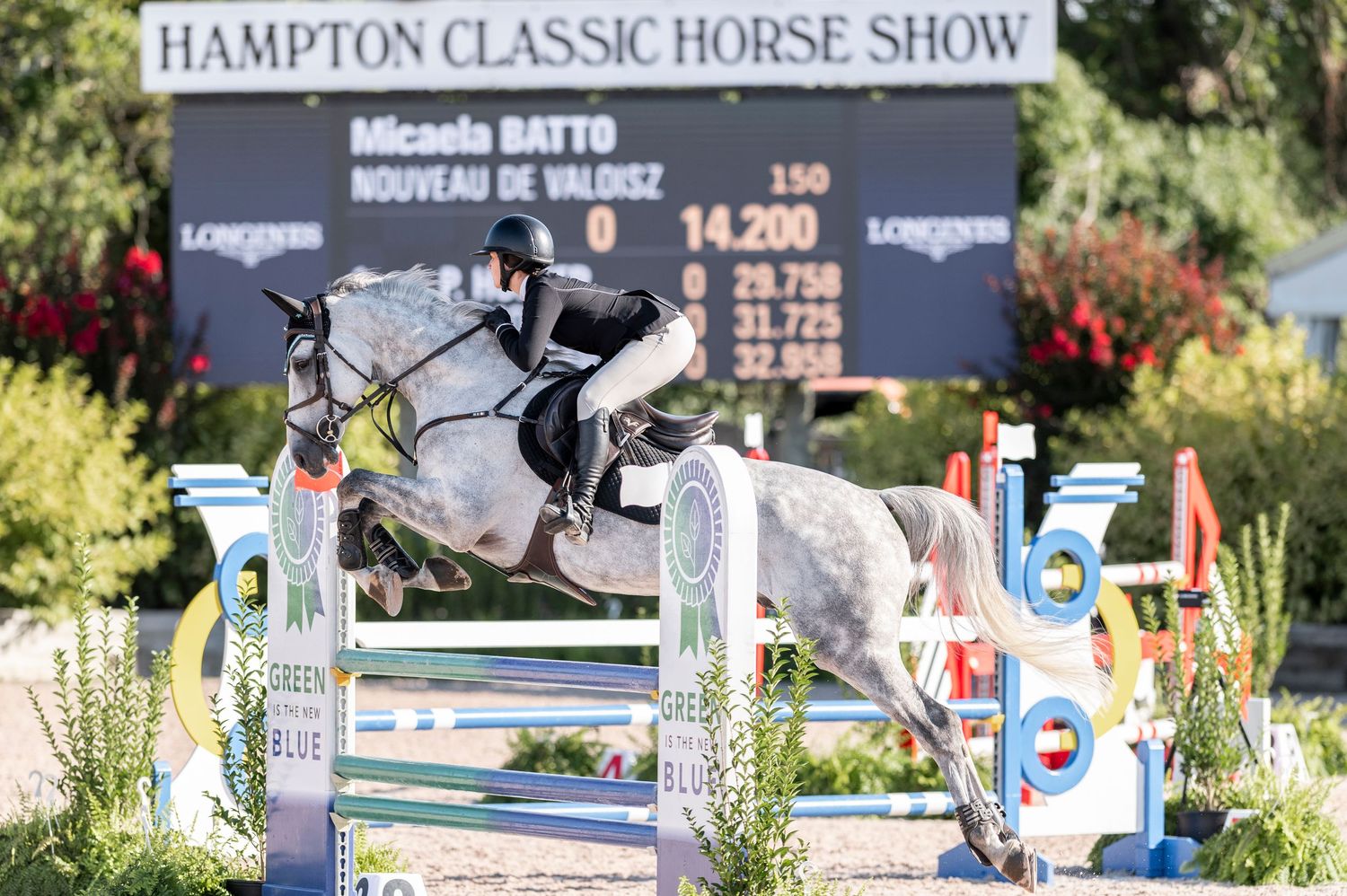 Show jumping round photographed at The Hampton Classic Horse Show in Bridgehampton, NY.