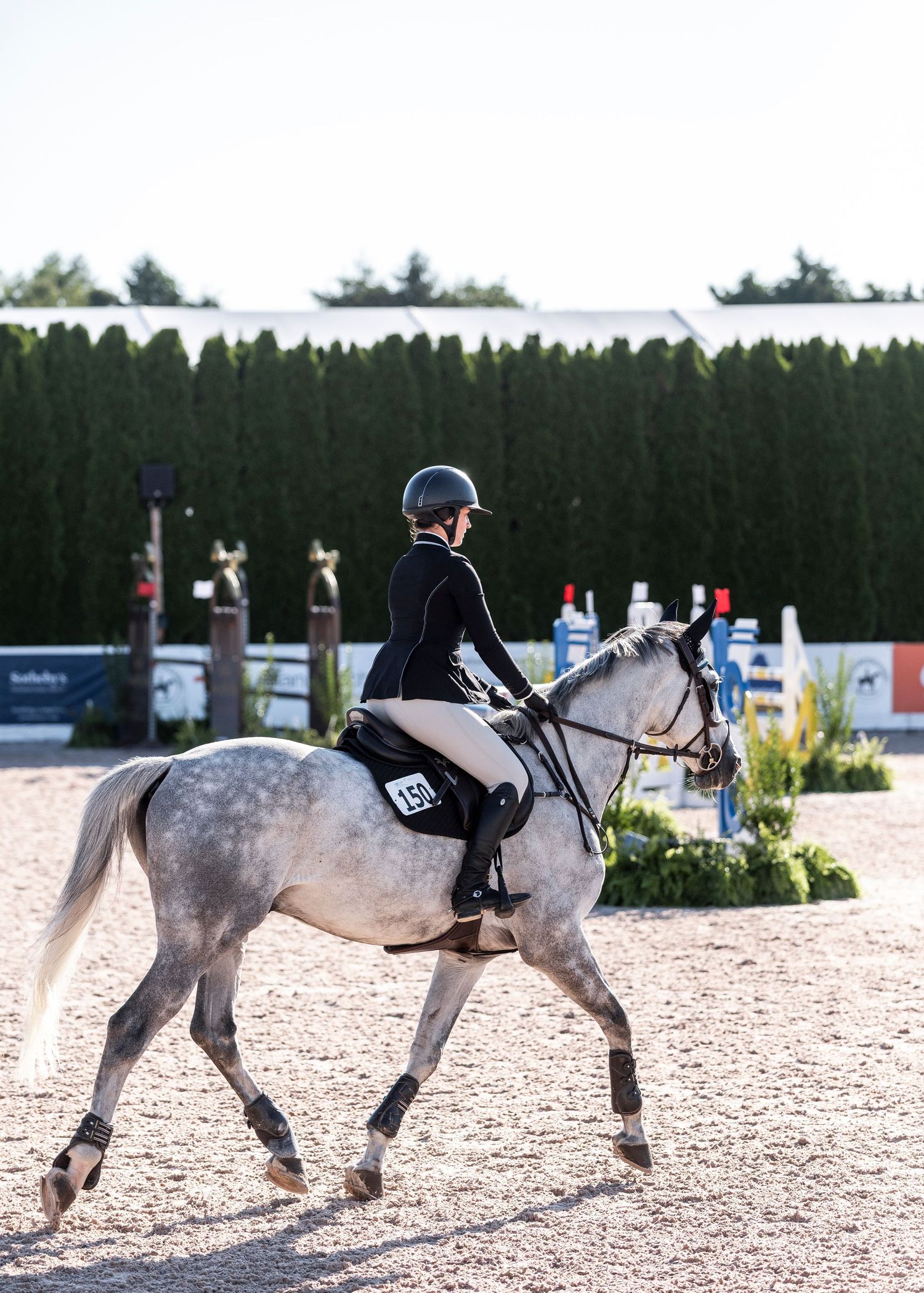 Show jumping round photographed at The Hampton Classic Horse Show in Bridgehampton, NY.