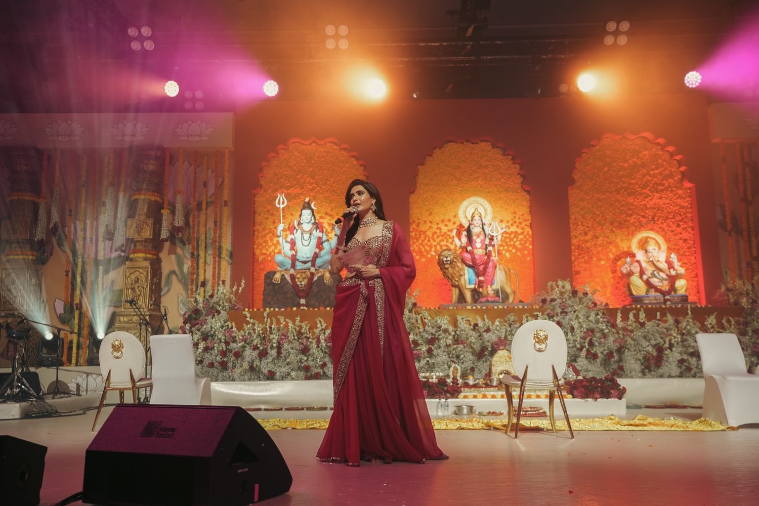 Pooja event at Dubai with well-known indian ancor