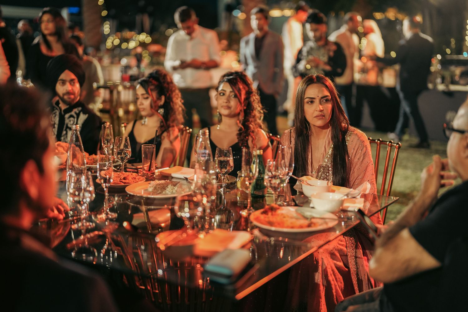 Indian Bollywood actors during the wedding season in UAE, Esha Deol is an Indian actress at The Palm Hotel Dubai