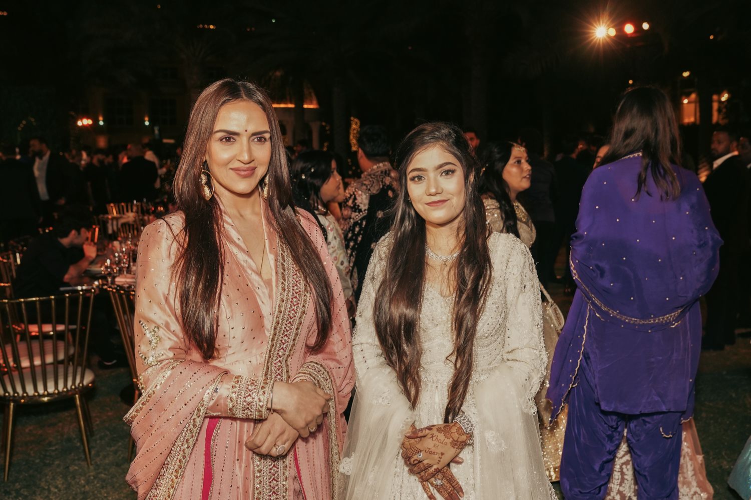 Indian Bollywood actors during the wedding season in UAE, Esha Deol is an Indian actress at The Palm Hotel Dubai