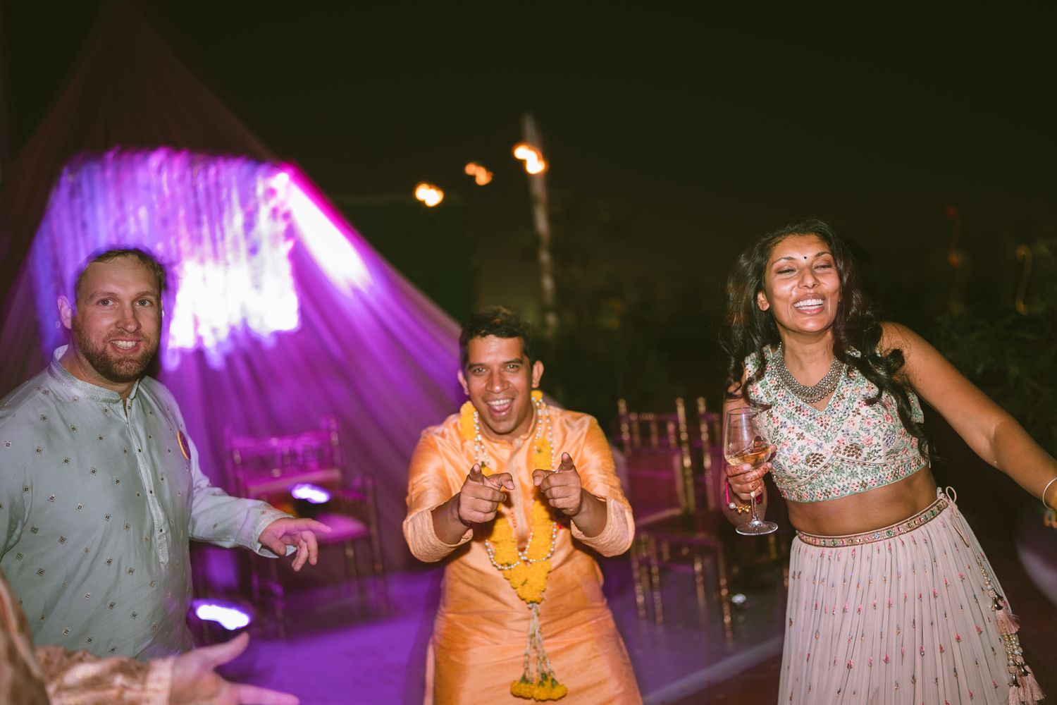 Groom friend are always having fun those moments are priceless for them and couple family