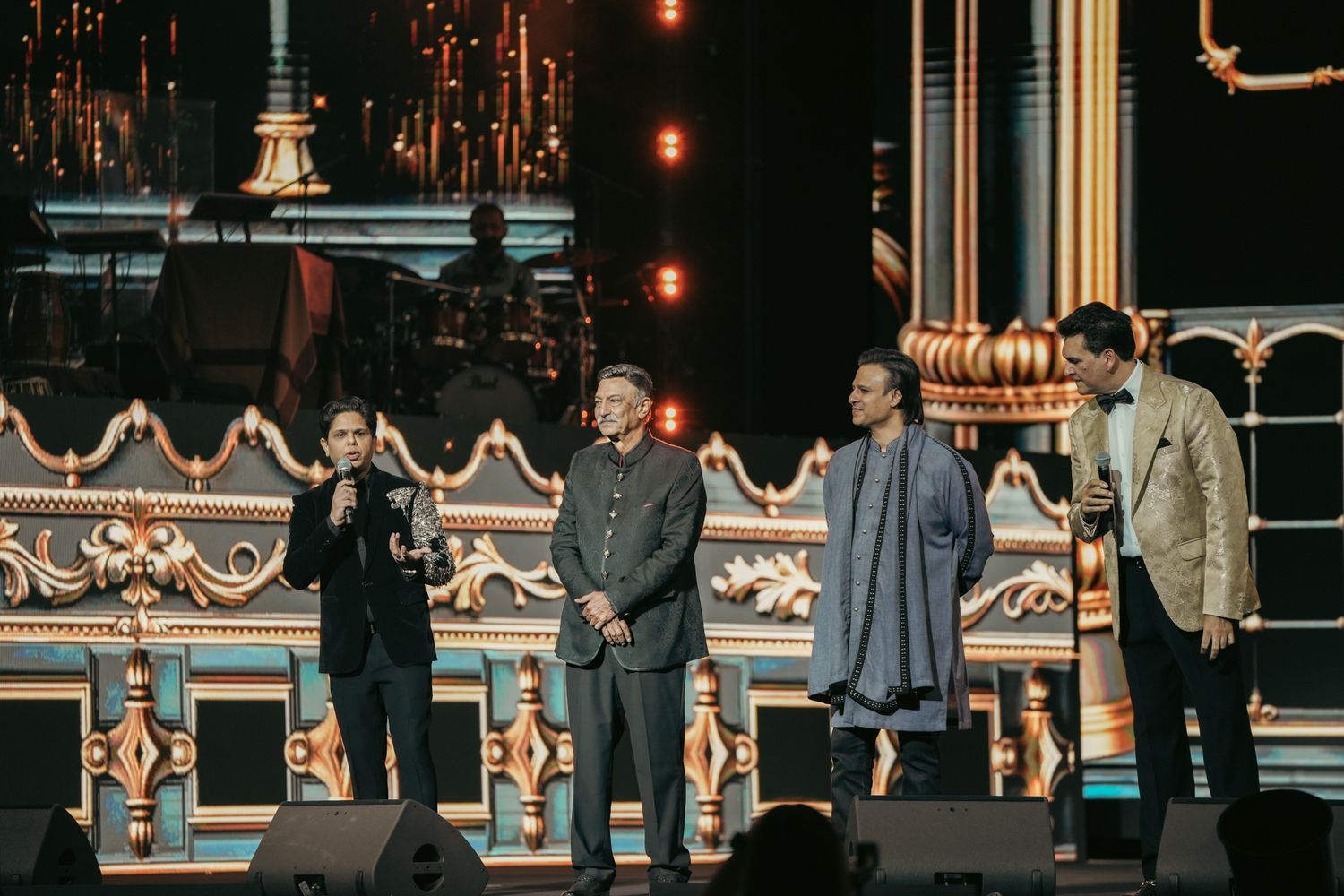 what a night it was we have Vivek Oberoi and Suresh Oberoi in one frame at Bnw