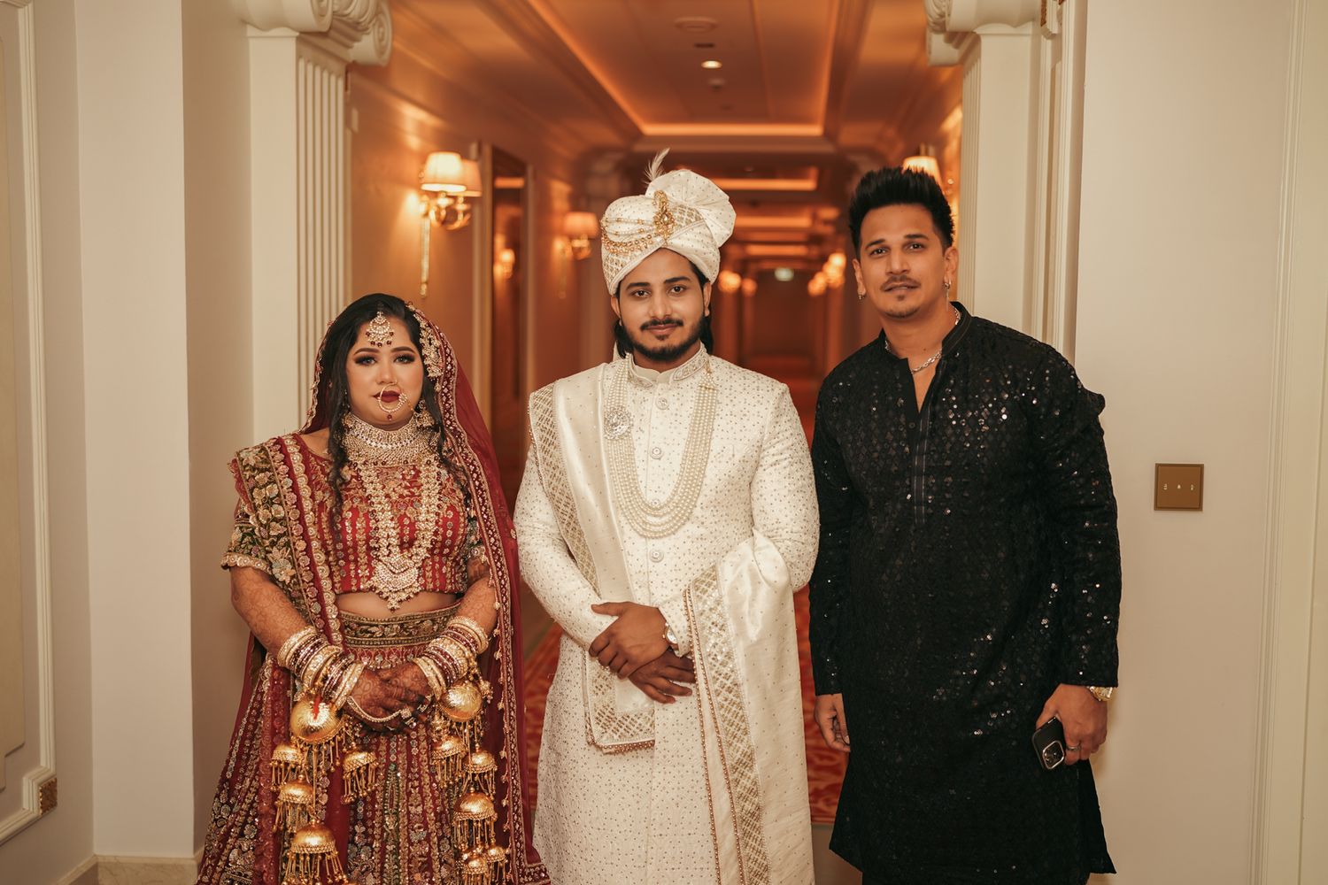 Indian Bollywood actors during the wedding season in UAE