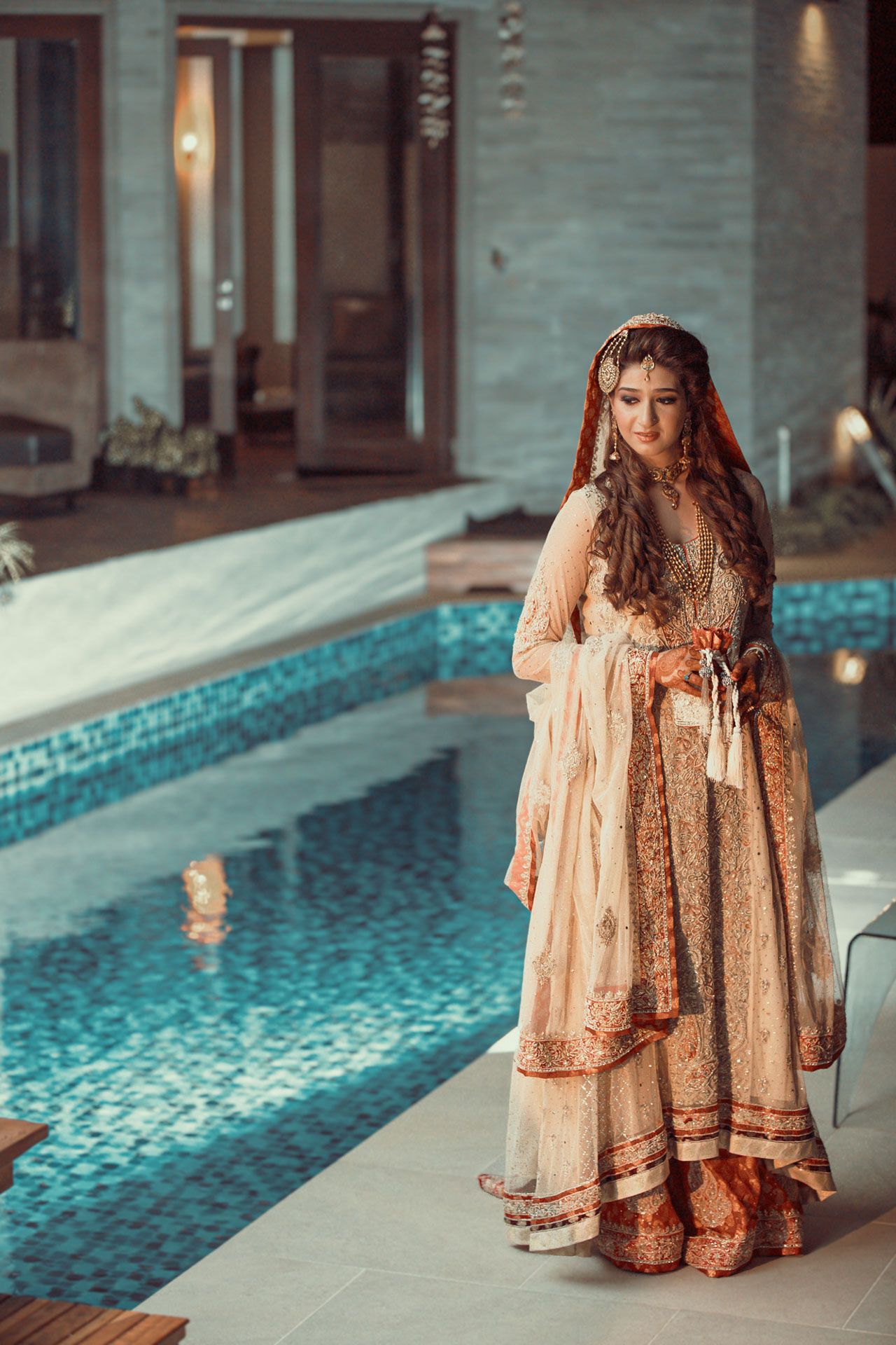 Traditional indian bride outfit