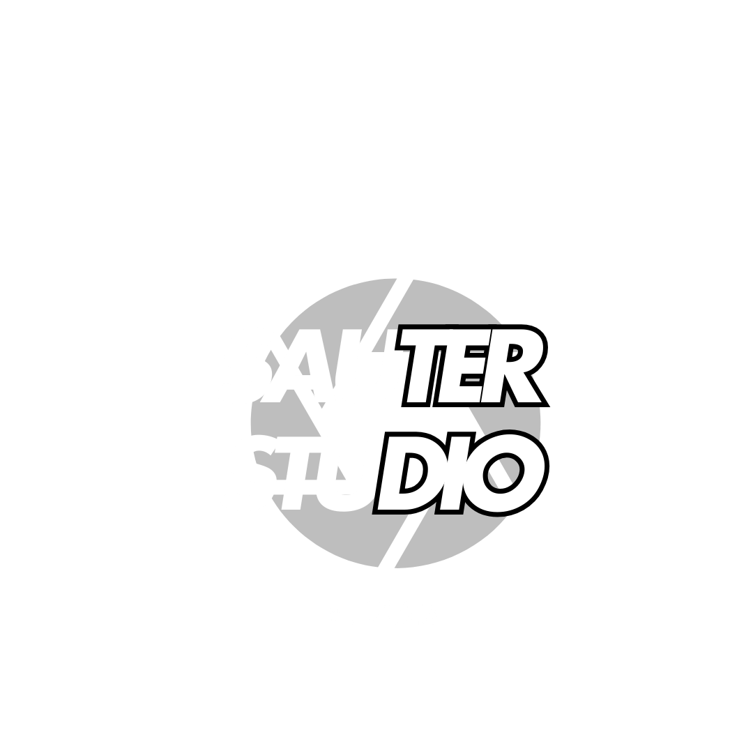 Minimalist black and grey circular logo design with text.