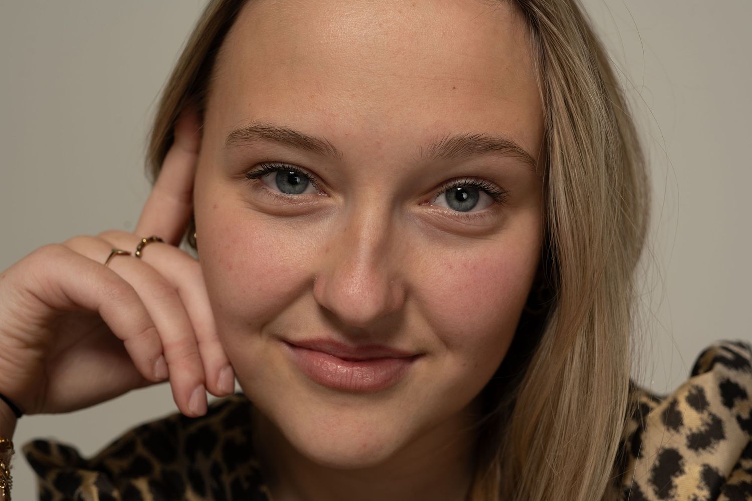 Casual portrait series showing relaxed poses and natural expressions.