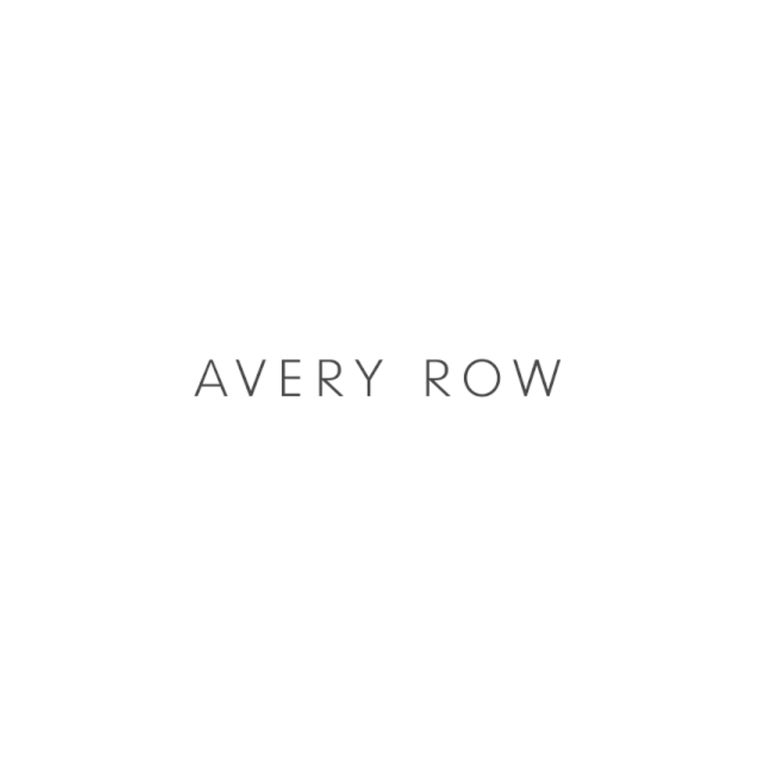 Elegant black and white logo design for Avery Row featuring minimalist typography against a white background.