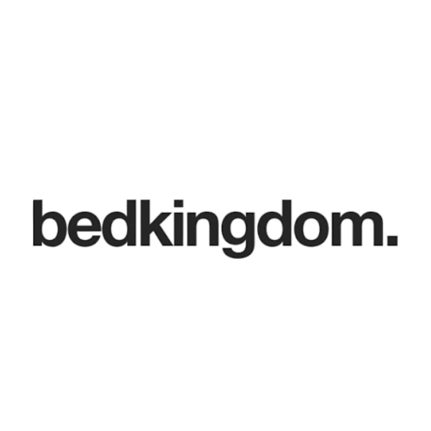 Bedkingdom logo displayed in bold lowercase black text on a white background.