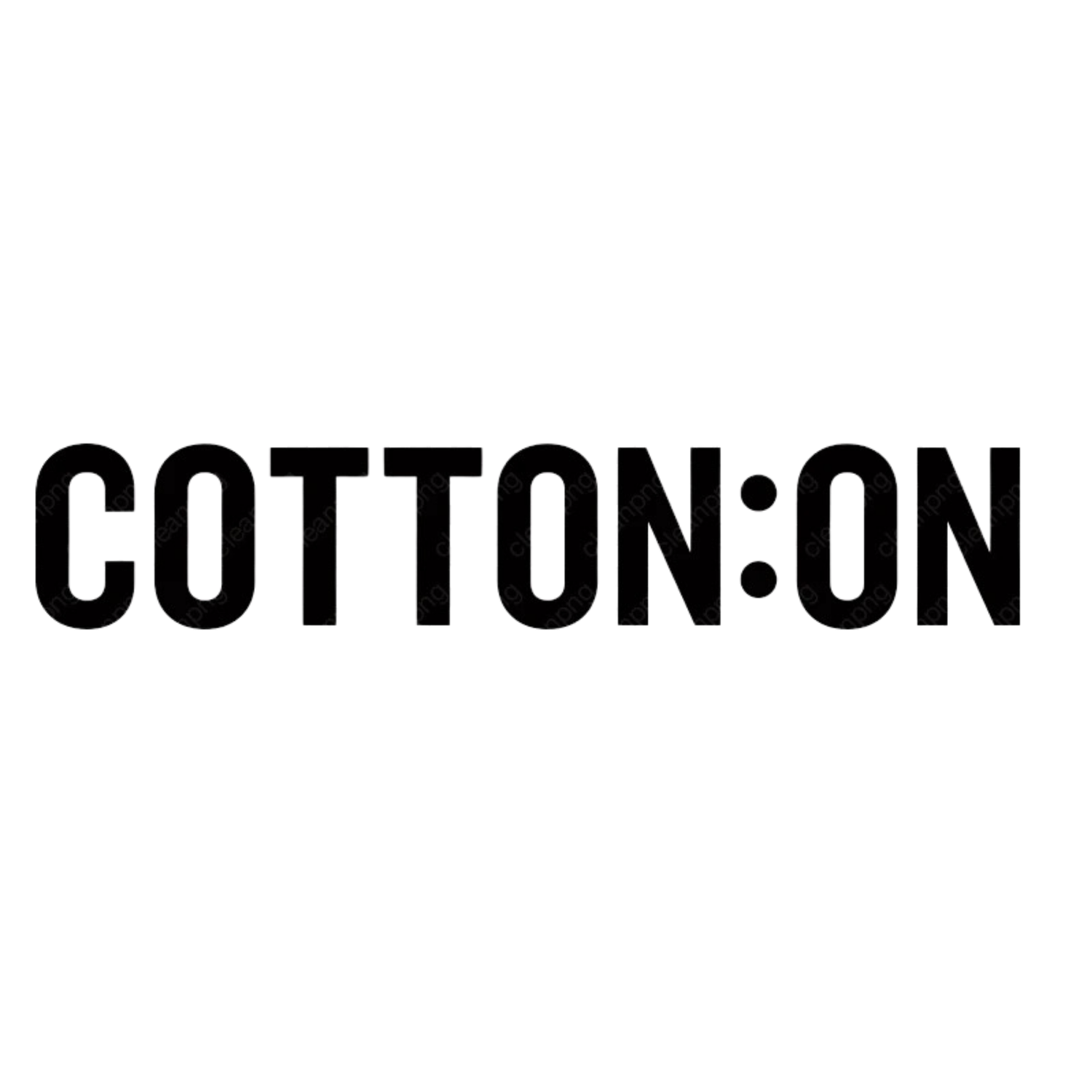 Black and white Cotton:On brand logo featuring bold uppercase text with a colon separating the two words.