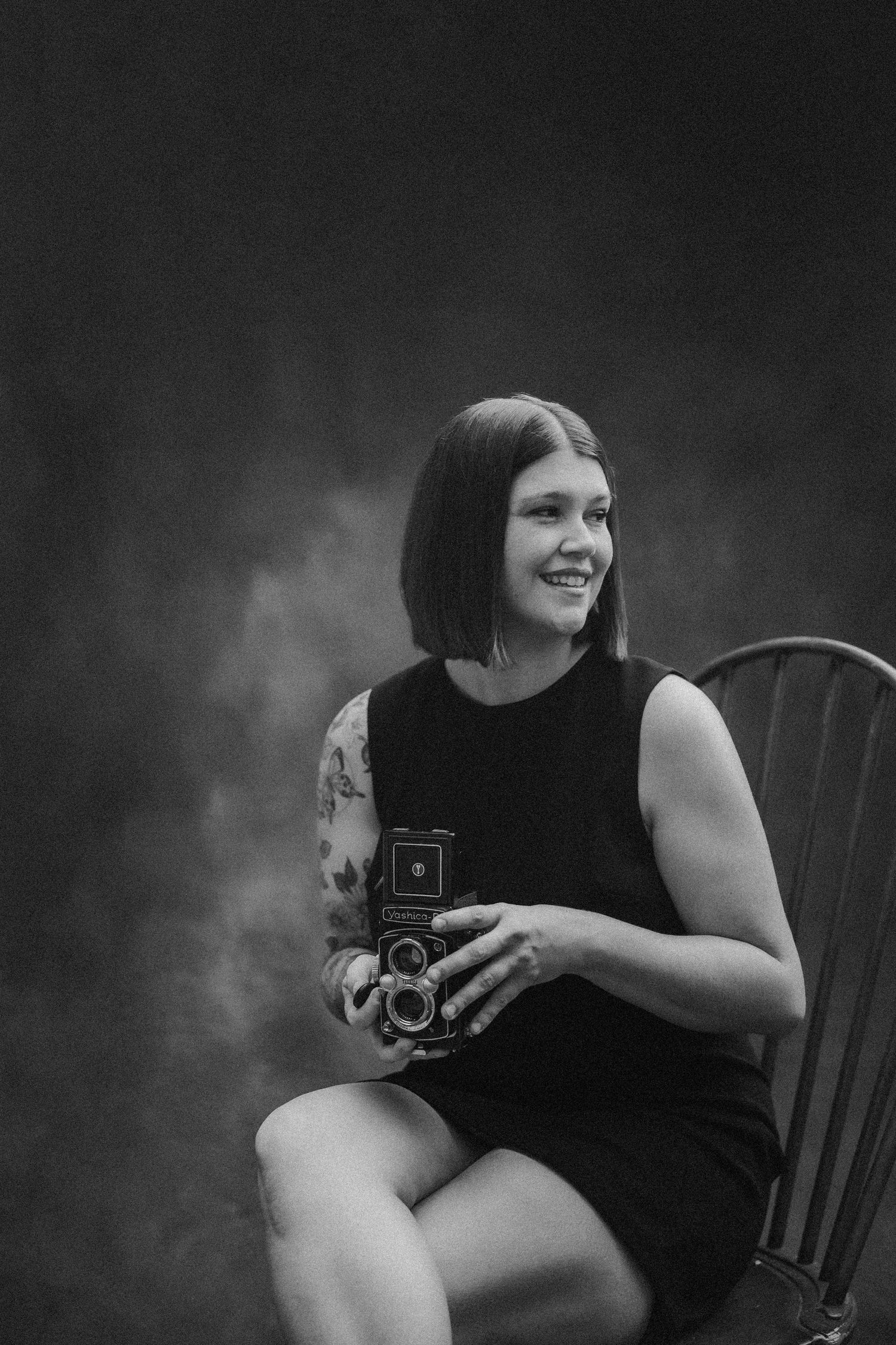 Portrait of Haley Brown, founder of Rosewater Photography and editorial wedding photographer serving Philadelphia and the Lehigh Valley.