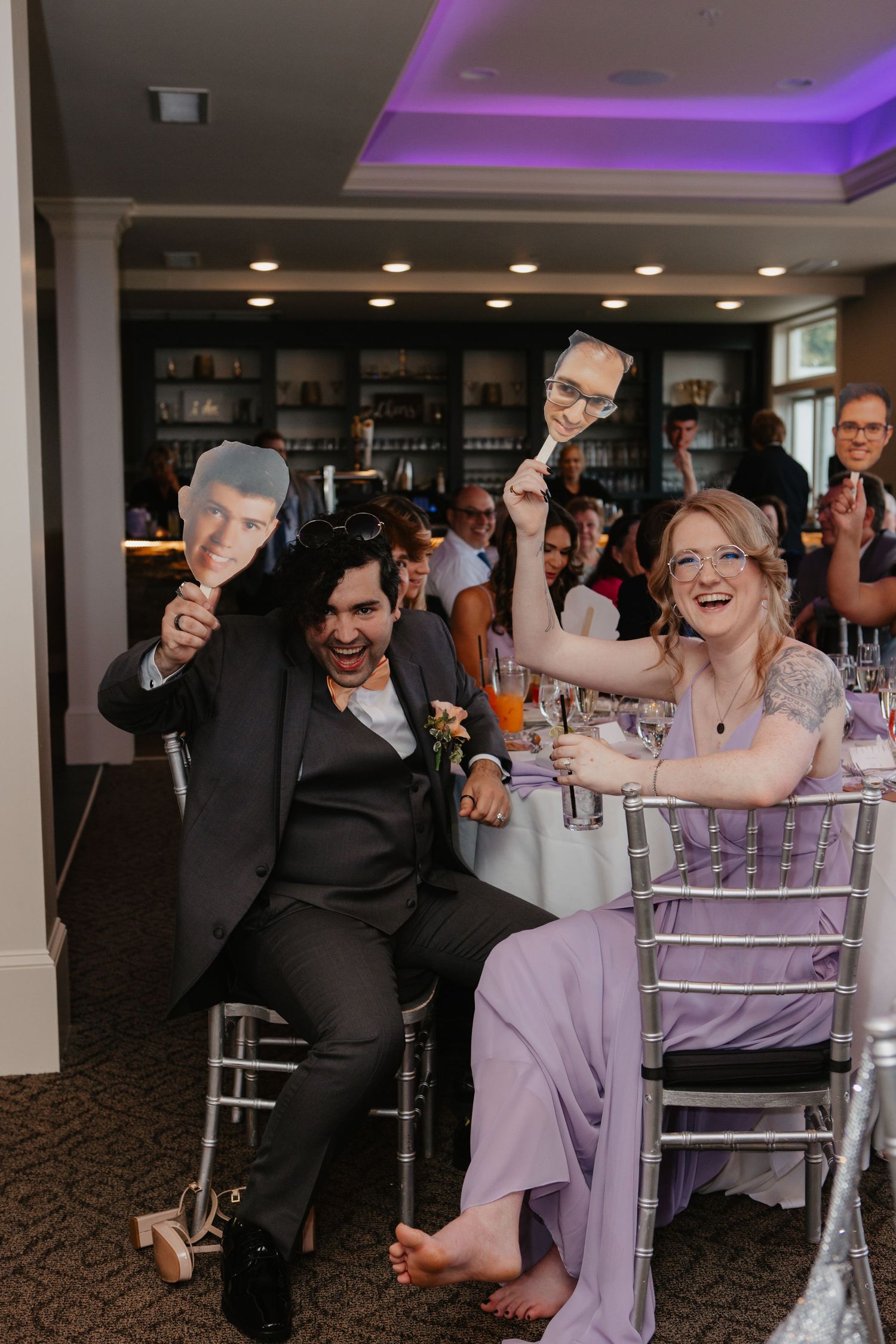 Bridesmaids laughing during prep in Lehigh Valley PA, documentary-style candid wedding image