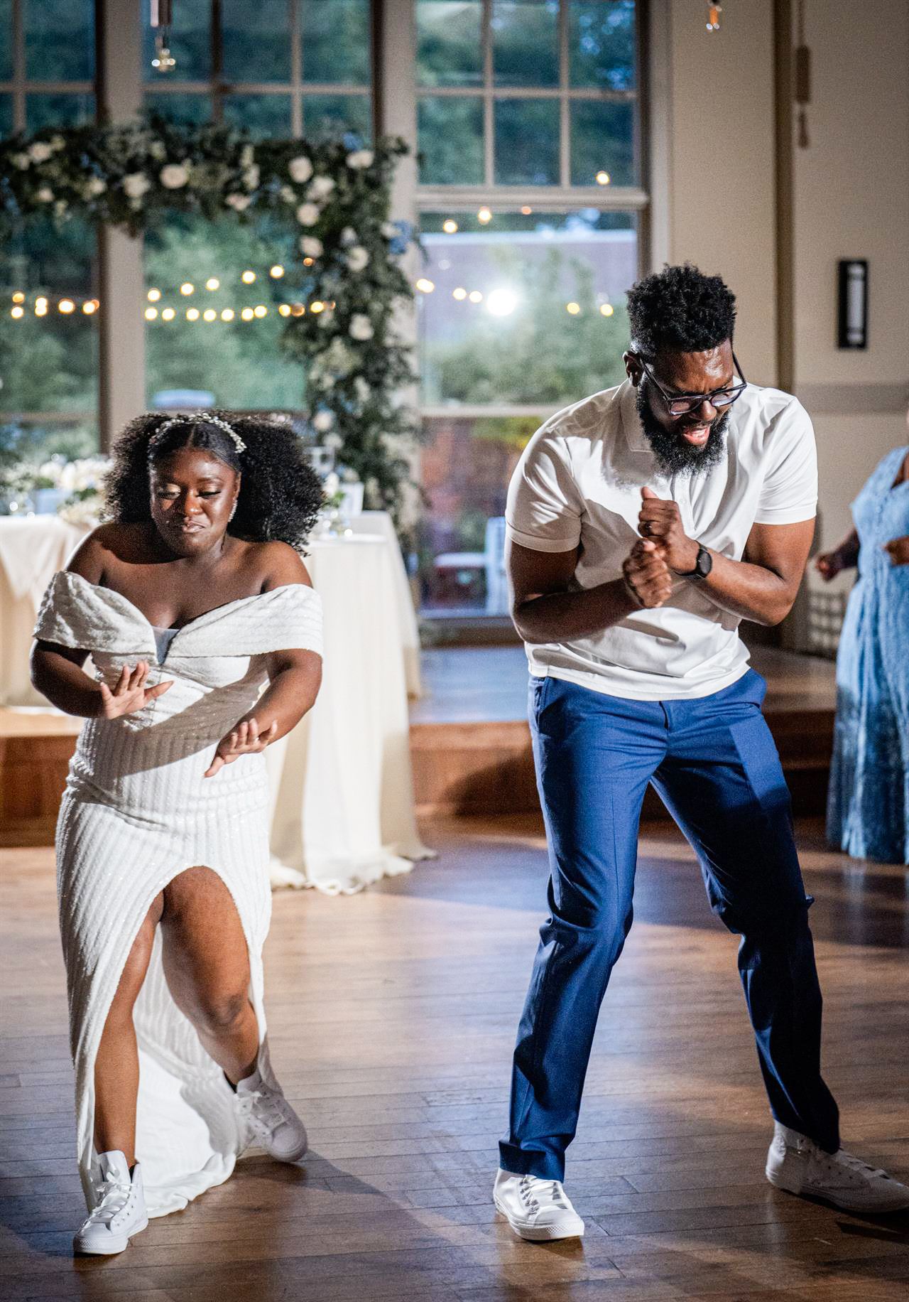 Black Bride and Groom doing first dance in the Poconos, PA