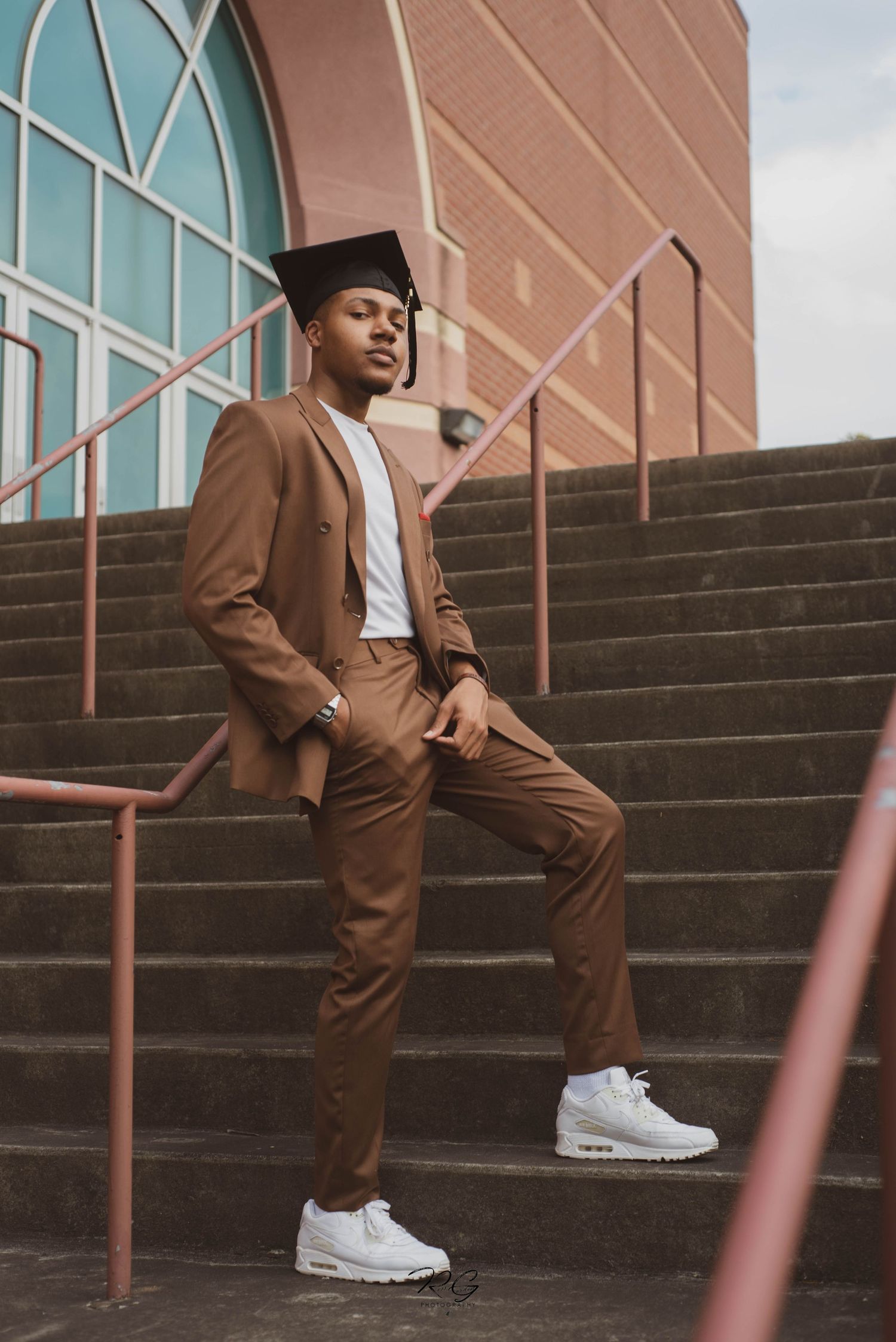 Black male graduation photos 
Morehouse College