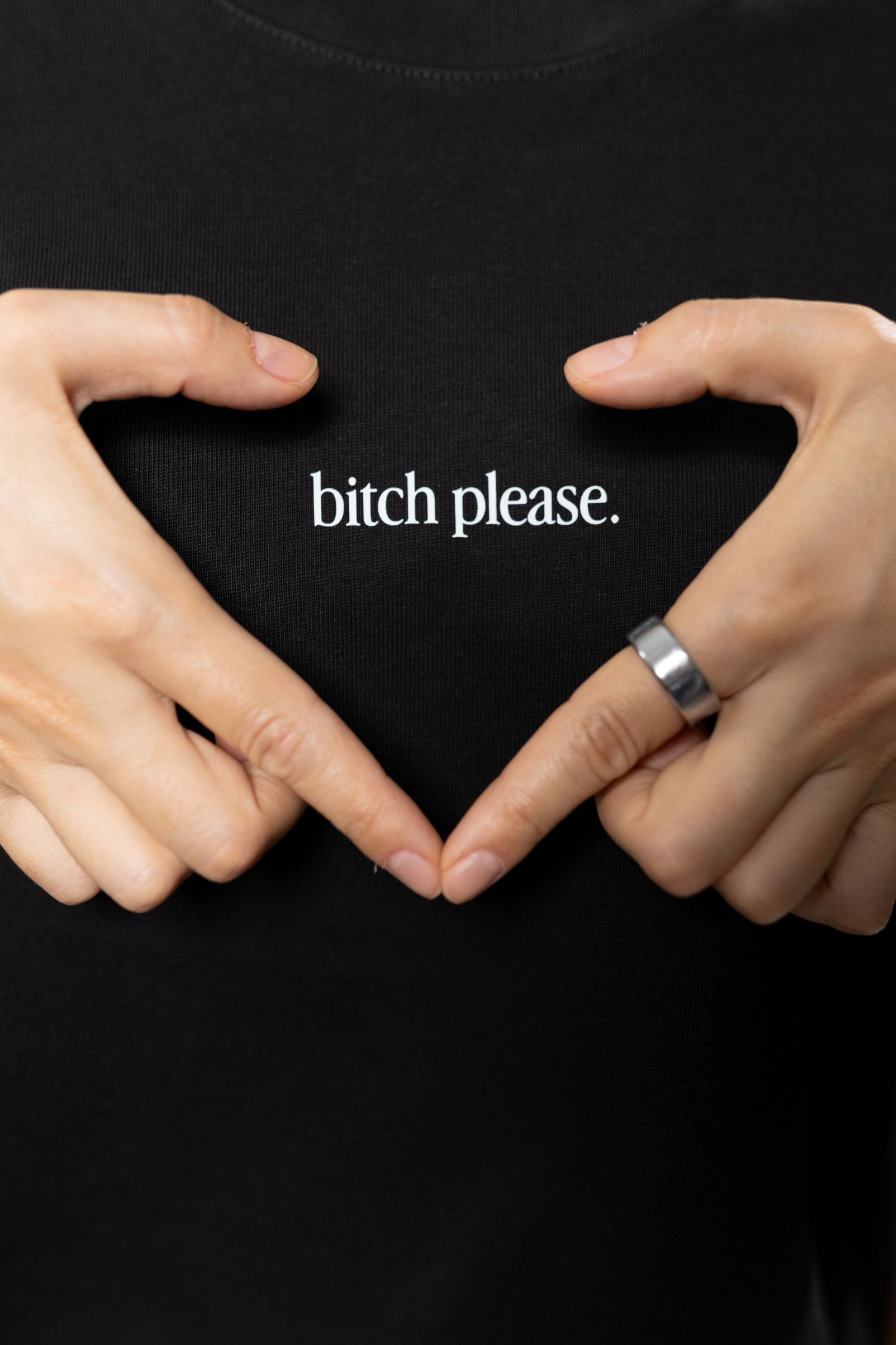 Black t-shirt with 