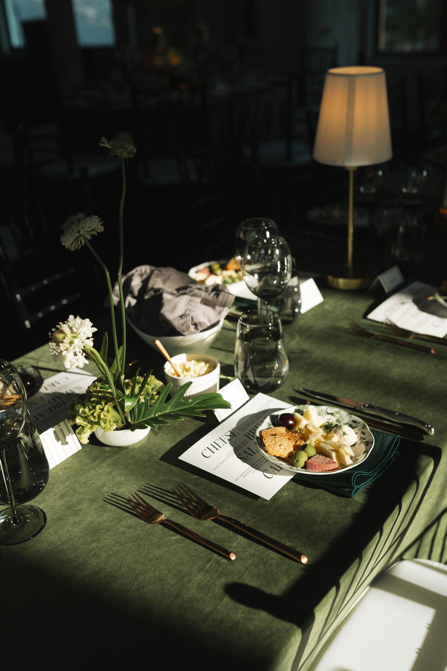 Matcha Green Editorial Table Decor