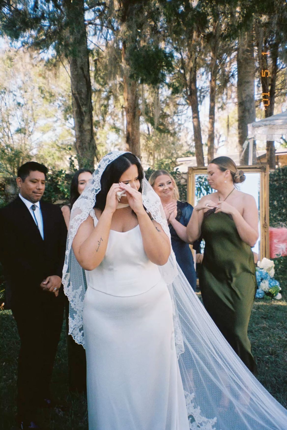Tampa, Florida Bride First Look Film Portrait