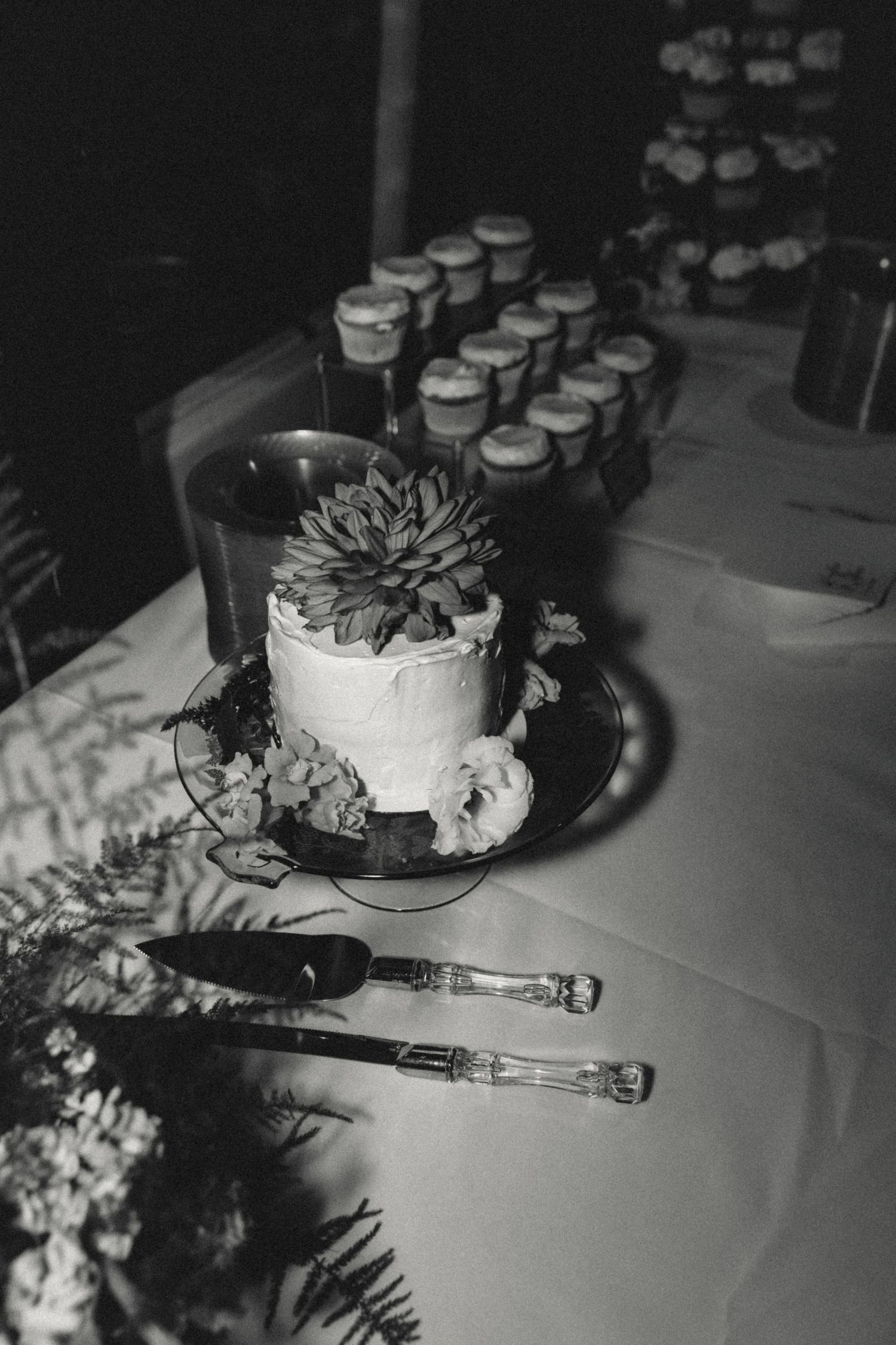 Flash cake detail photos at Call to Arms brewery with colorado wedding photographer