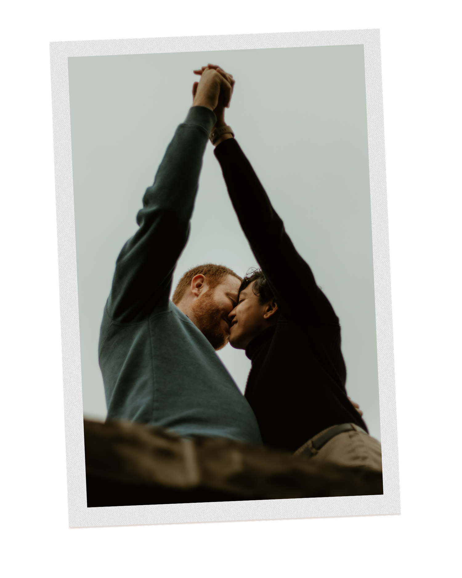 LGBTQA+ couple holding hands for an intimate moment during a couples session with Central Illinois Photographer