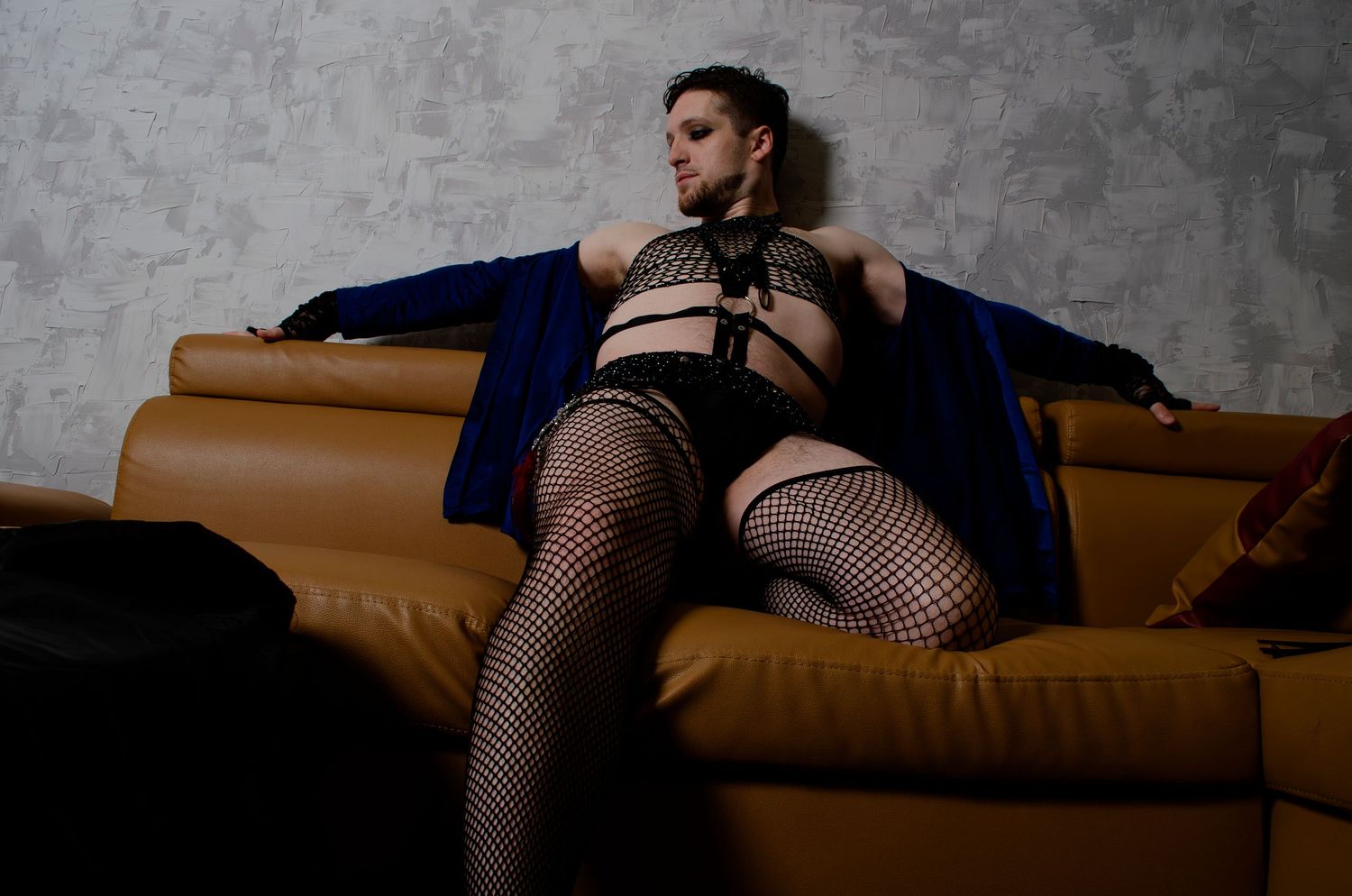 Boudoir photo of feeling yourself, knowing you're fine!