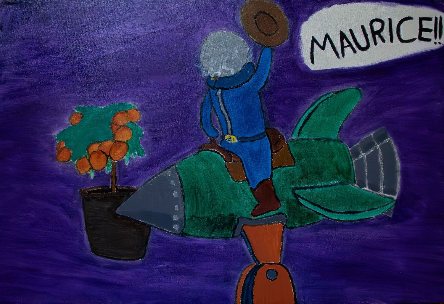 Oil on canvas of my interpretation of the song 