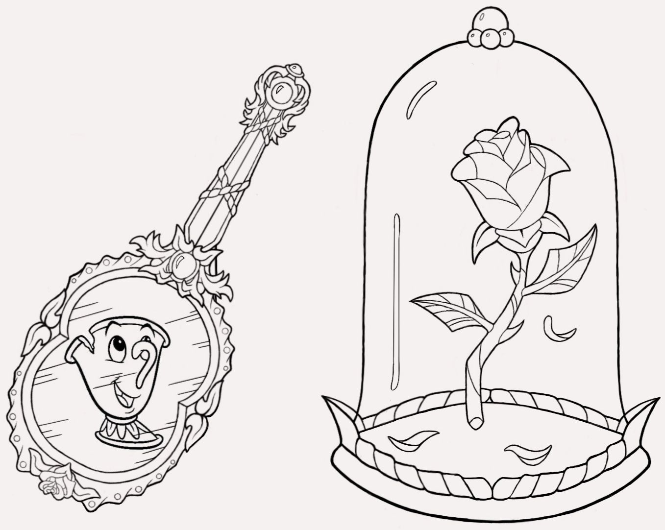 Digital tattoo design for Beauty and the Beast concepts. Done on Ipad through Procreate.