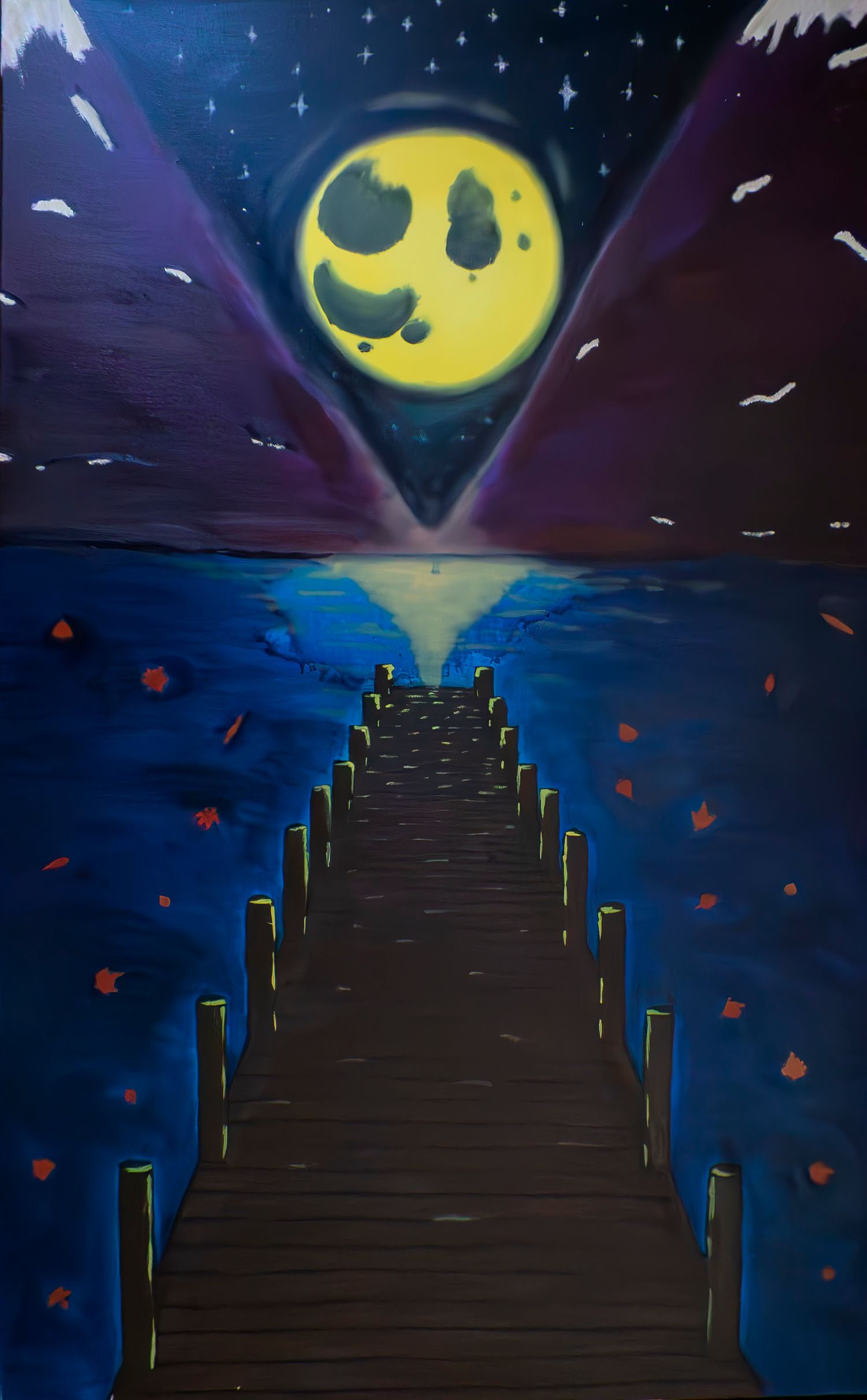 Oil on canvas of my interpretation of the song 