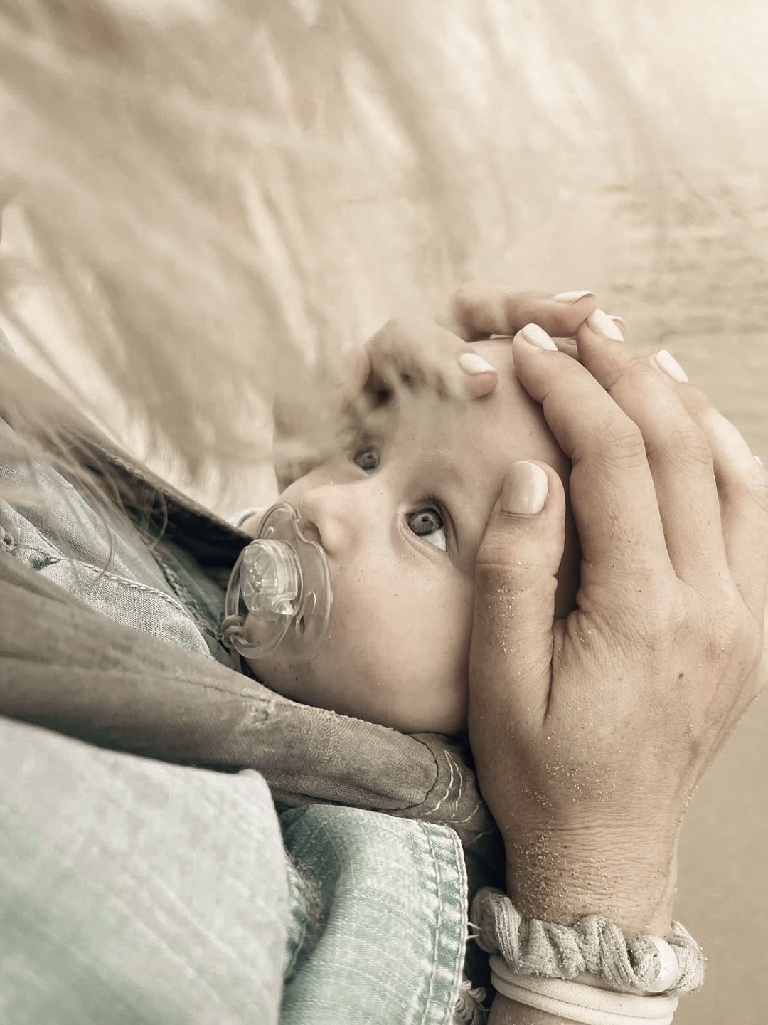 Baby photography on beach